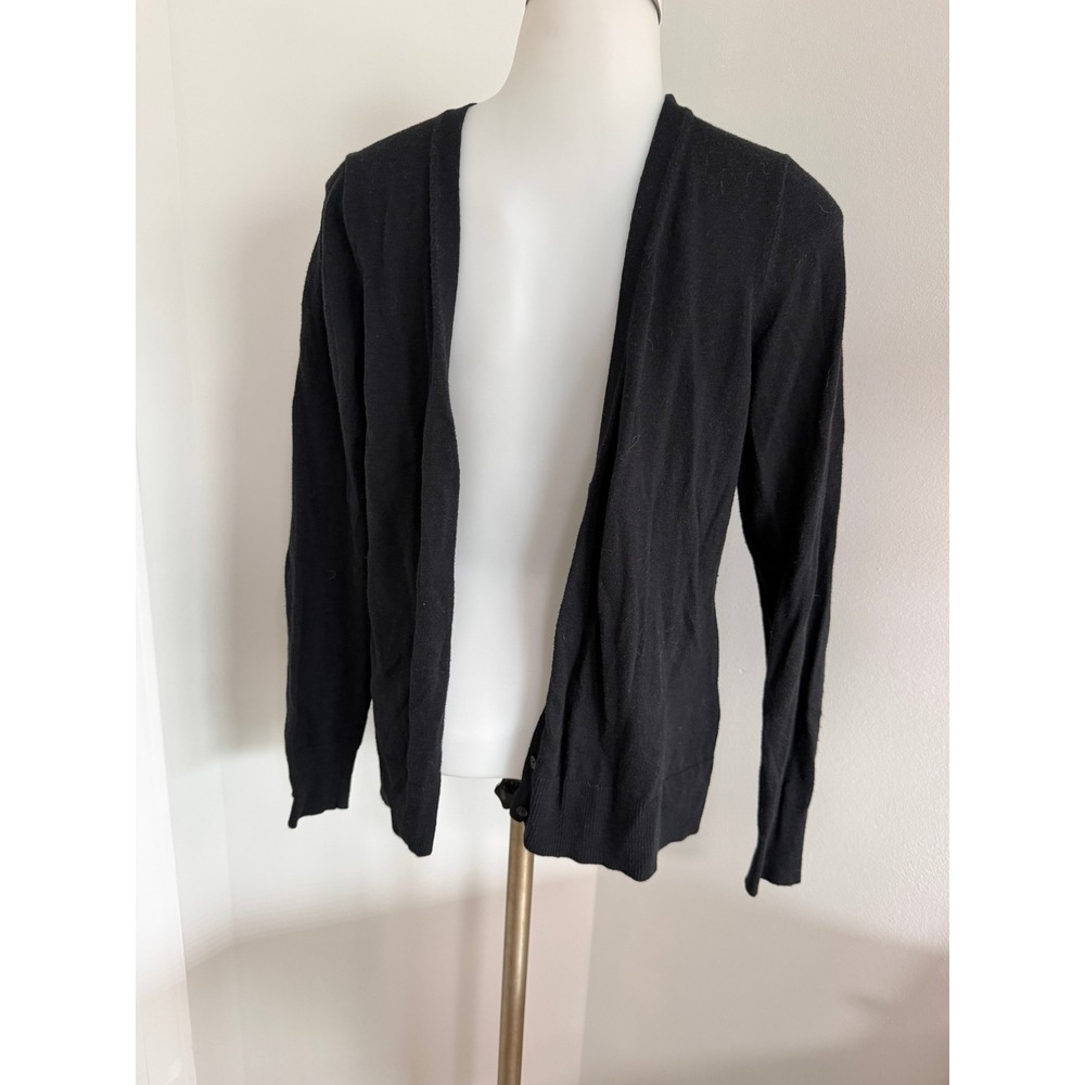 Old Navy Womens Black V-Neck Button Front Cardigan Sweater Size Medium